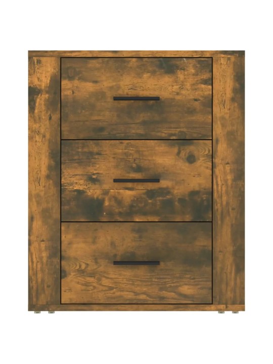 Noční stolek kouřový dub 50x36x60 cm kompozitní dřevo