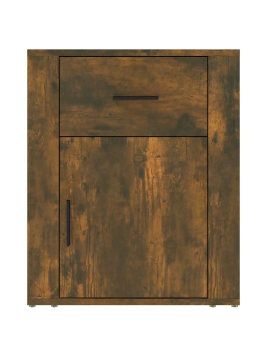 Noční stolek kouřový dub 50x36x60 cm kompozitní dřevo
