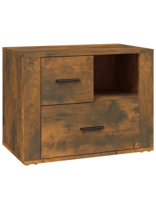 Noční stolek kouřový dub 60x36x45 cm kompozitní dřevo