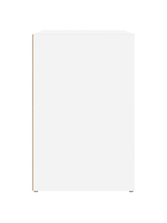 Botník bílý 130x35x54 cm kompozitní dřevo