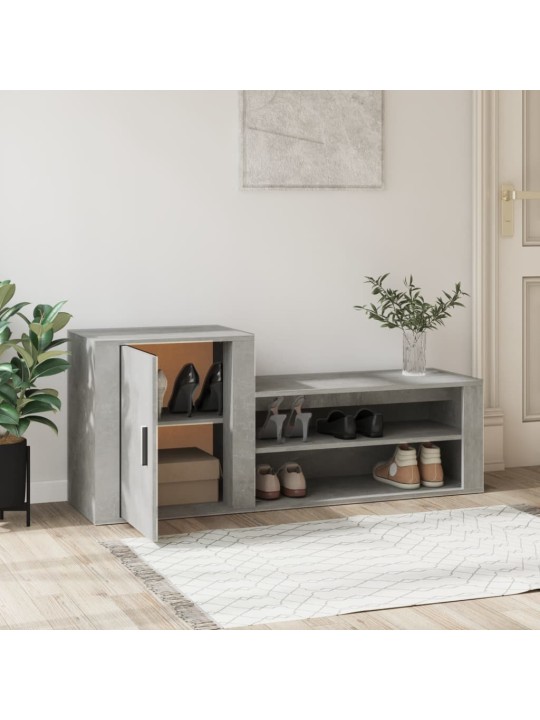Botník betonově šedý 130x35x54 cm kompozitní dřevo