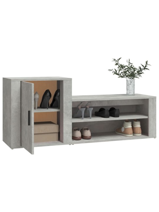 Botník betonově šedý 130x35x54 cm kompozitní dřevo