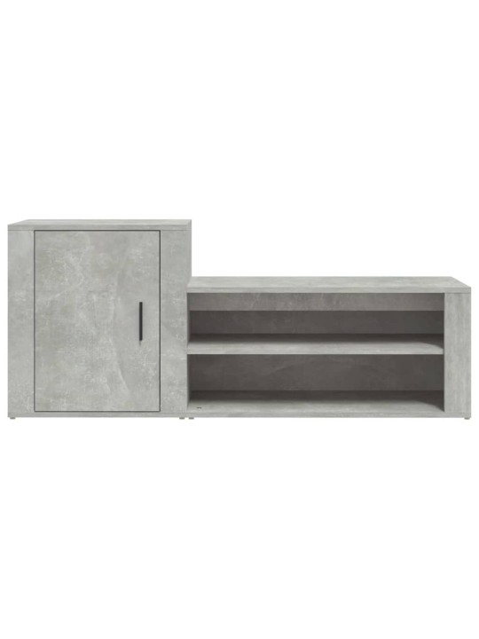 Botník betonově šedý 130x35x54 cm kompozitní dřevo