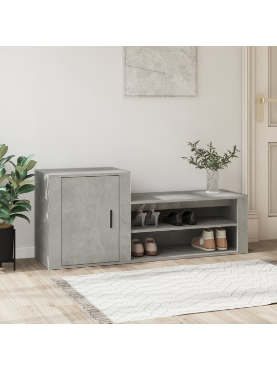 Botník betonově šedý 130x35x54 cm kompozitní dřevo