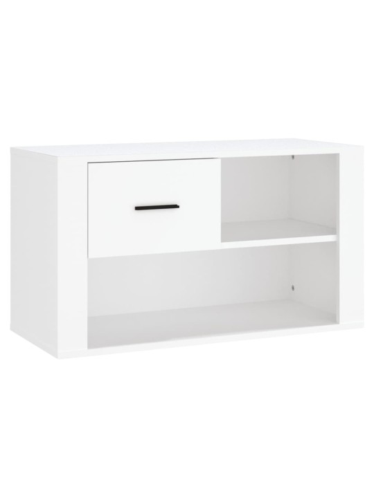 Botník bílý 80x35x45 cm kompozitní dřevo