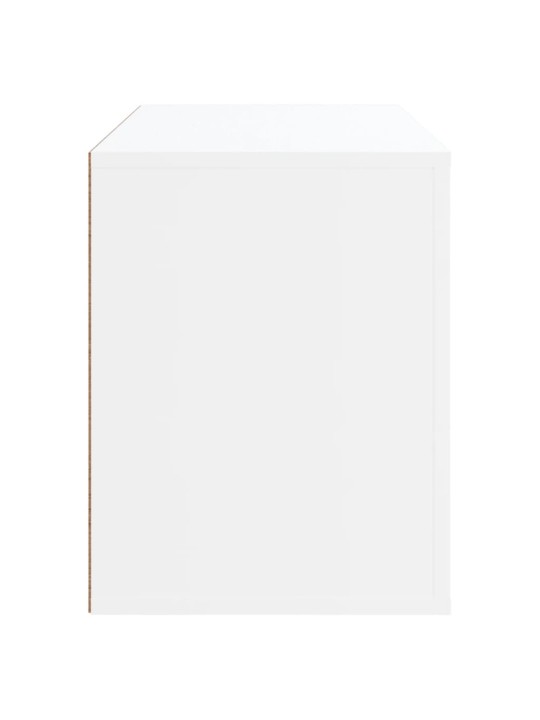 Botník bílý 80x35x45 cm kompozitní dřevo