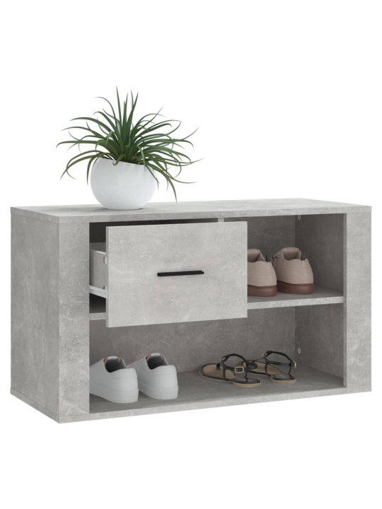 Botník betonově šedý 80 x 35 x 45 cm kompozitní dřevo