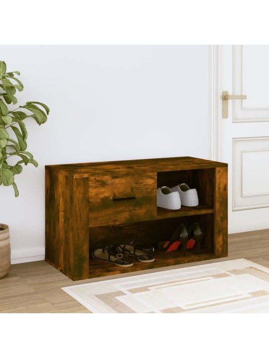 Botník kouřový dub 80 x 35 x 45 cm kompozitní dřevo