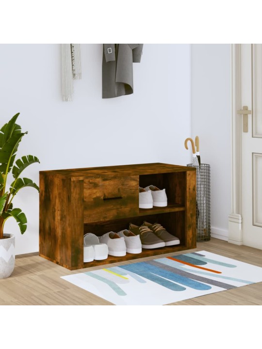 Botník kouřový dub 80 x 35 x 45 cm kompozitní dřevo