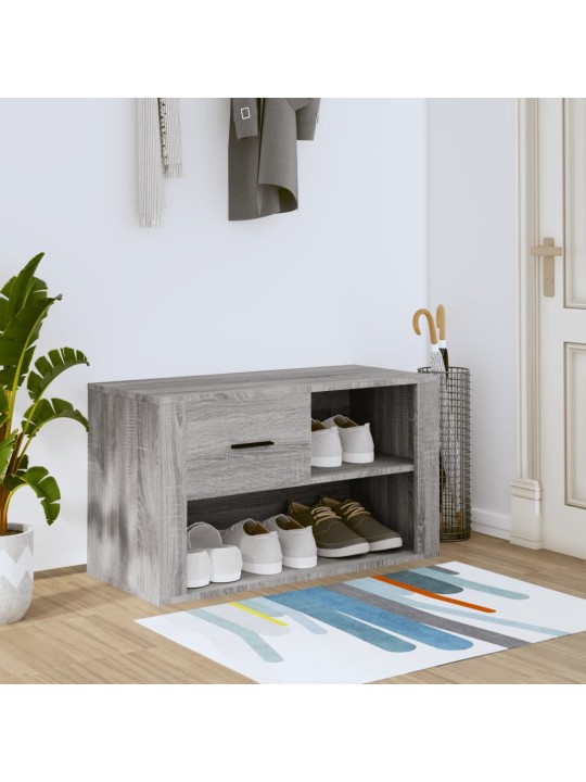 Botník šedý sonoma 80x35x45 cm kompozitní dřevo
