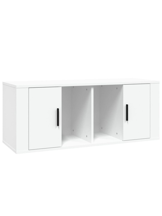 TV skříňka bílá 100 x 35 x 40 cm kompozitní dřevo