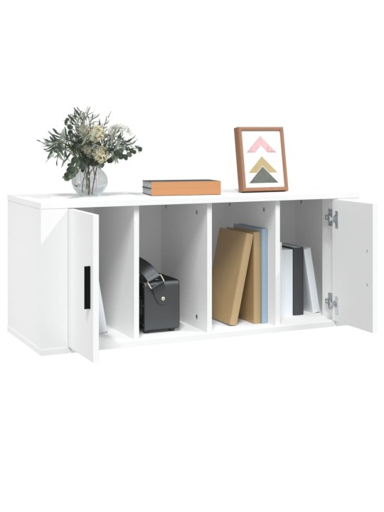 TV skříňka bílá 100 x 35 x 40 cm kompozitní dřevo