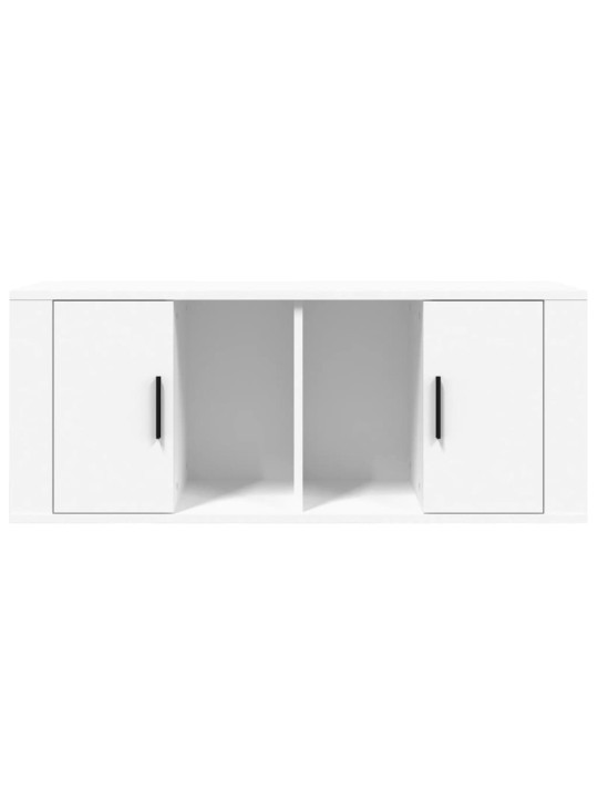 TV skříňka bílá 100 x 35 x 40 cm kompozitní dřevo