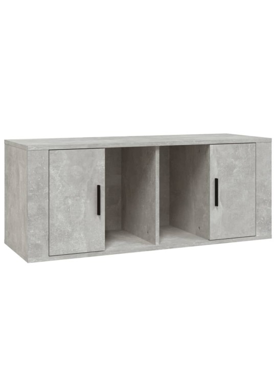 TV skříňka betonově šedá 100x35x40 cm kompozitní dřevo