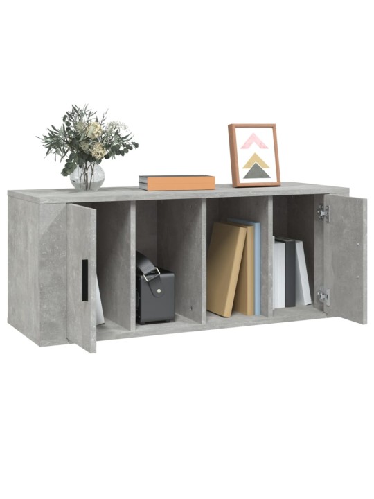 TV skříňka betonově šedá 100x35x40 cm kompozitní dřevo