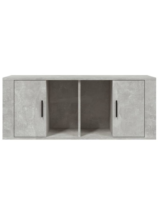 TV skříňka betonově šedá 100x35x40 cm kompozitní dřevo