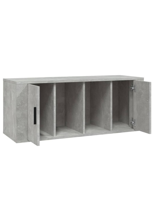 TV skříňka betonově šedá 100x35x40 cm kompozitní dřevo