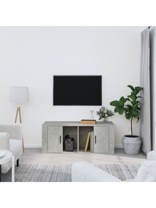 TV skříňka betonově šedá 100x35x40 cm kompozitní dřevo