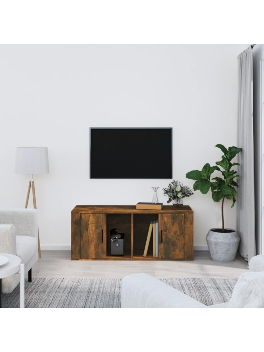 TV skříňka kouřový dub 100 x 35 x 40 cm kompozitní dřevo
