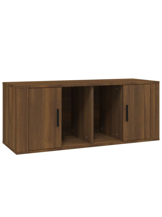 TV skříňka hnědý dub 100 x 35 x 40 cm kompozitní dřevo
