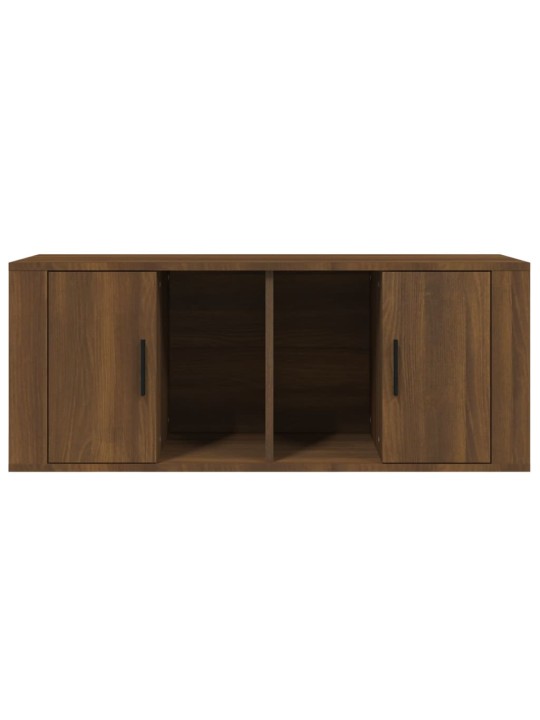 TV skříňka hnědý dub 100 x 35 x 40 cm kompozitní dřevo