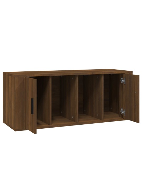 TV skříňka hnědý dub 100 x 35 x 40 cm kompozitní dřevo