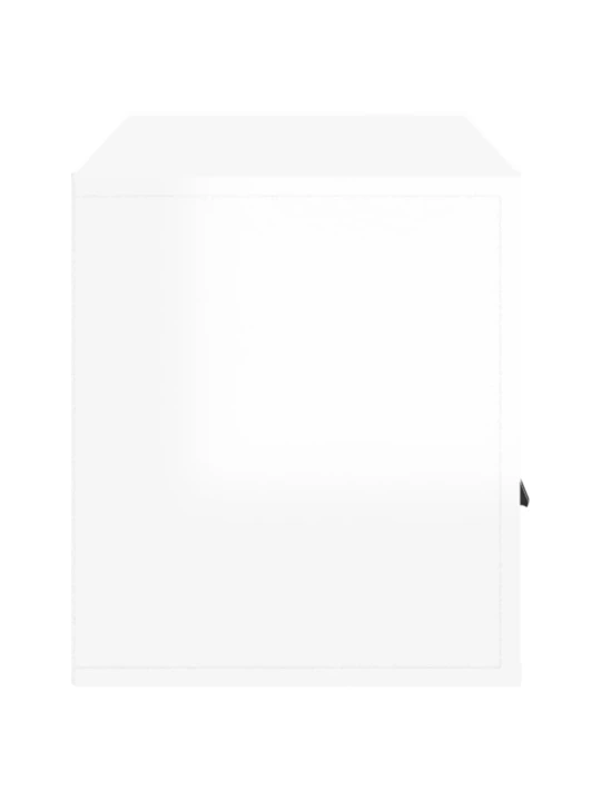 TV skříňka lesklá bílá 100x35x40 cm kompozitní dřevo