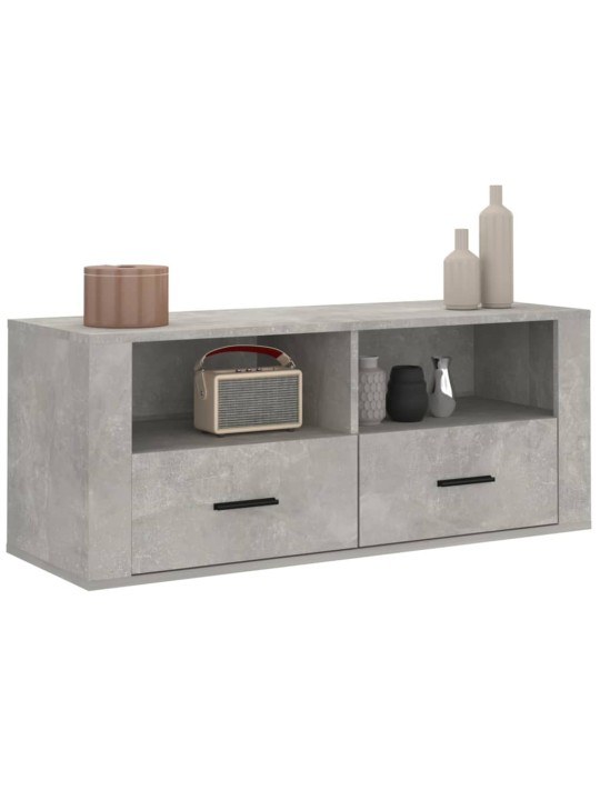 TV skříňka betonově šedá 100x35x40 cm kompozitní dřevo