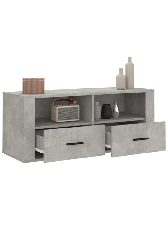 TV skříňka betonově šedá 100x35x40 cm kompozitní dřevo