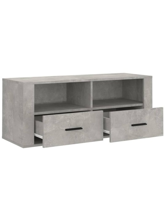 TV skříňka betonově šedá 100x35x40 cm kompozitní dřevo