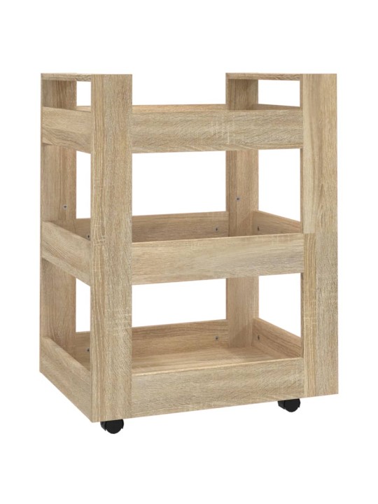 Kuchyňský vozík dub sonoma 60 x 45 x 80 cm kompozitní dřevo
