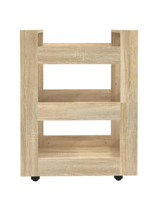 Kuchyňský vozík dub sonoma 60 x 45 x 80 cm kompozitní dřevo