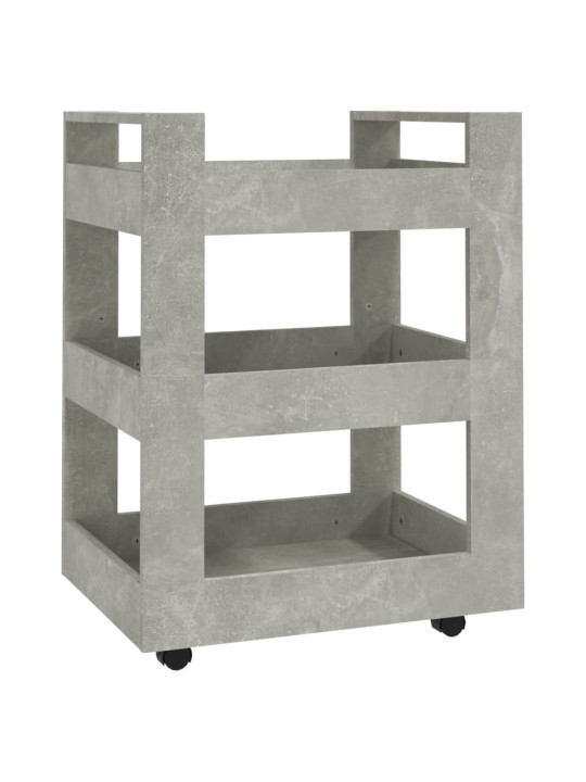 Kuchyňský vozík betonově šedá 60 x 45 x 80 cm kompozitní dřevo