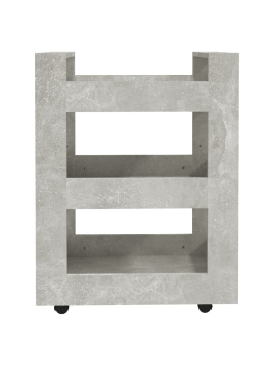 Kuchyňský vozík betonově šedá 60 x 45 x 80 cm kompozitní dřevo