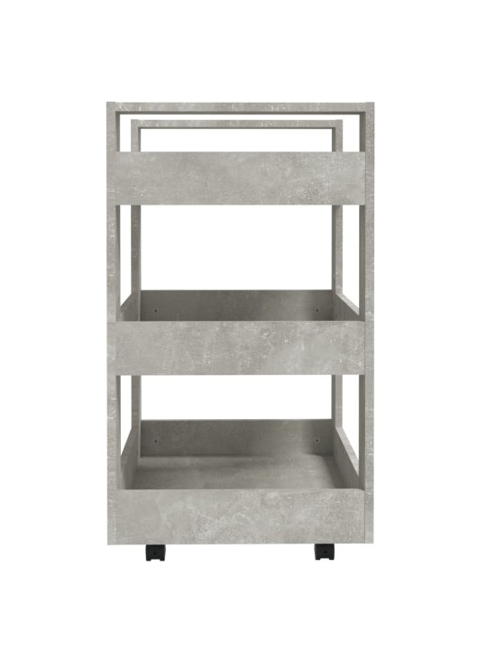 Kuchyňský vozík betonově šedá 60 x 45 x 80 cm kompozitní dřevo