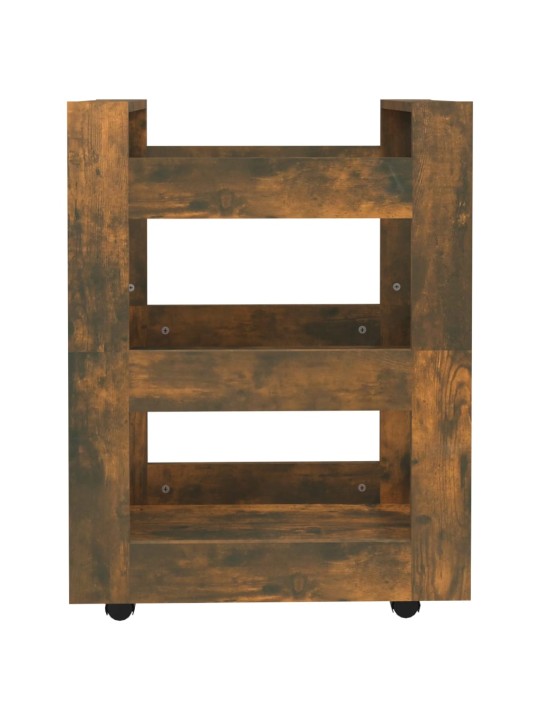 Kuchyňský vozík kouřový dub 60 x 45 x 80 cm kompozitní dřevo