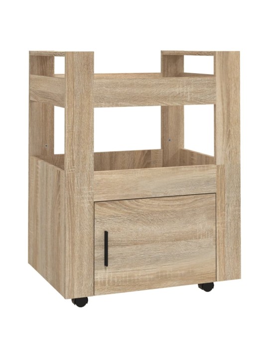 Kuchyňský vozík dub sonoma 60 x 45 x 80 cm kompozitní dřevo