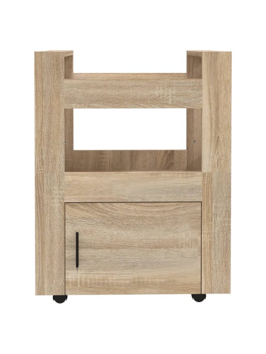 Kuchyňský vozík dub sonoma 60 x 45 x 80 cm kompozitní dřevo