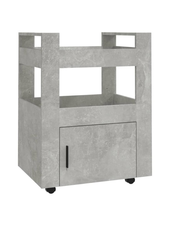 Kuchyňský vozík betonově šedá 60 x 45 x 80 cm kompozitní dřevo