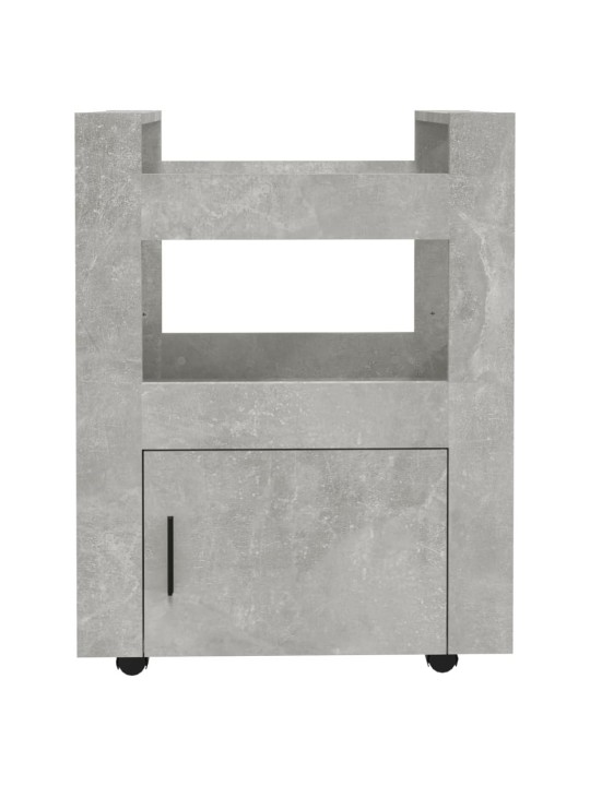 Kuchyňský vozík betonově šedá 60 x 45 x 80 cm kompozitní dřevo