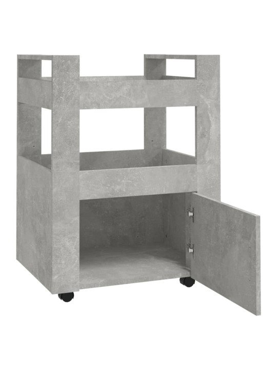 Kuchyňský vozík betonově šedá 60 x 45 x 80 cm kompozitní dřevo