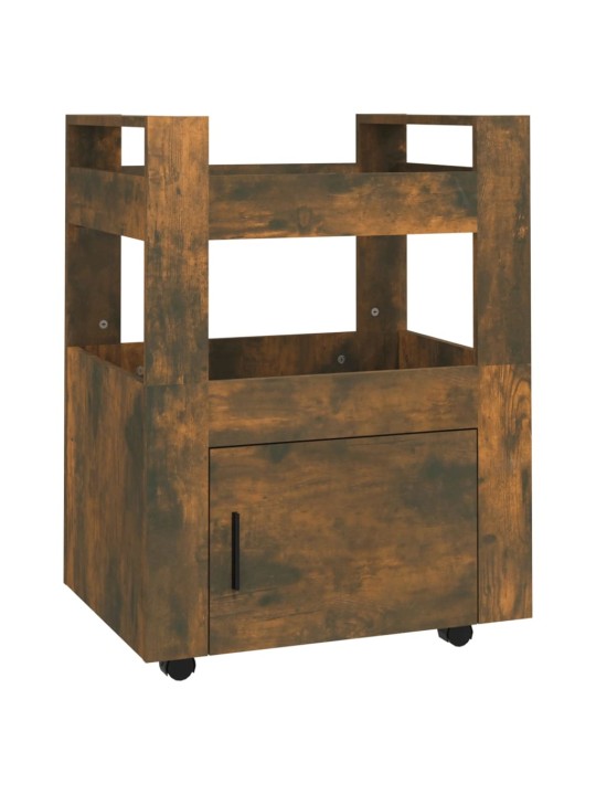 Kuchyňský vozík kouřový dub 60 x 45 x 80 cm kompozitní dřevo