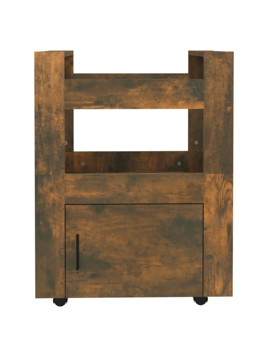Kuchyňský vozík kouřový dub 60 x 45 x 80 cm kompozitní dřevo