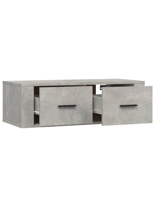 Závěsná TV skříňka betonově šedá 80x36x25 cm kompozitní dřevo