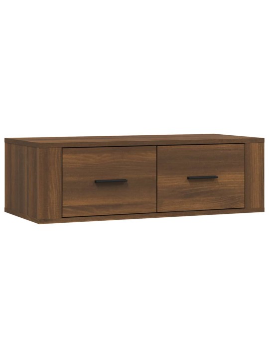 Závěsná TV skříňka hnědý dub 80 x 36 x 25 cm kompozitní dřevo