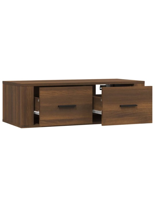 Závěsná TV skříňka hnědý dub 80 x 36 x 25 cm kompozitní dřevo