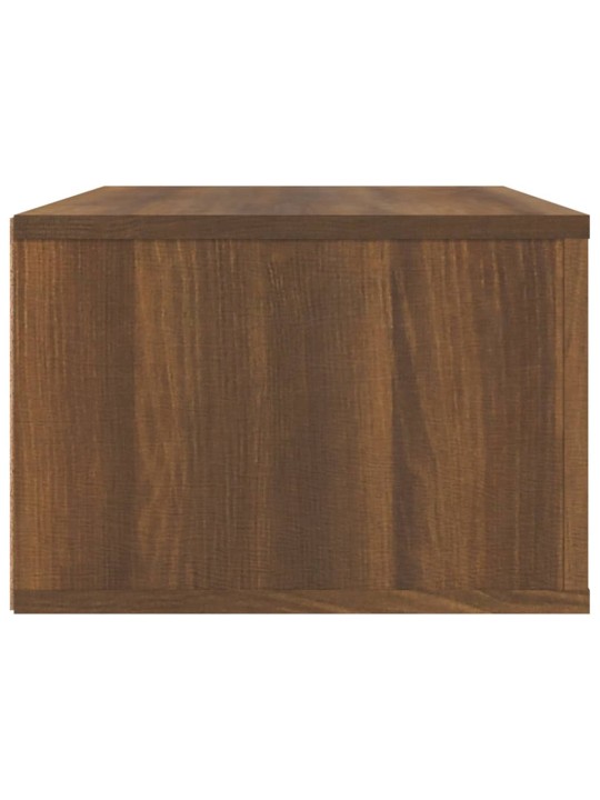 Závěsná TV skříňka hnědý dub 80 x 36 x 25 cm kompozitní dřevo