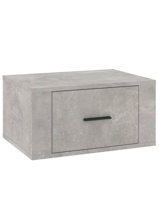 Nástěnné noční stolky 2 ks betonově šedé 50x36x25 cm