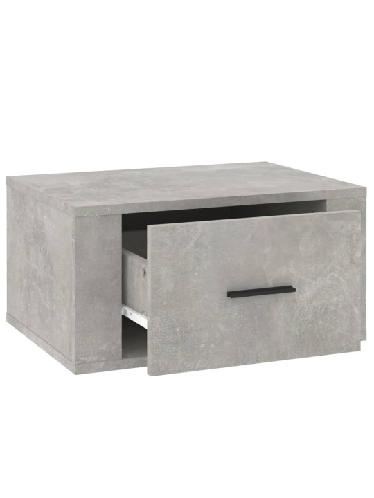 Nástěnné noční stolky 2 ks betonově šedé 50x36x25 cm