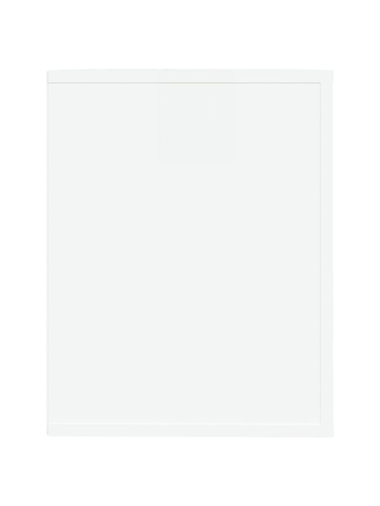 Botník bílý s vysokým leskem 75 x 35 x 45 cm kompozitní dřevo